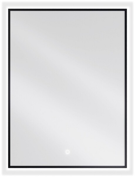MEXEN - Erma zrkadlo s osvetlením 60 x 80, LED 6000K, čierny rám 9814-060-080-611-70