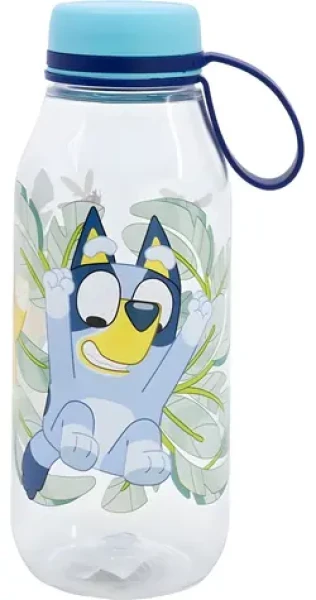 STOR Fľaša na pitie Bluey 460 ml / Fľaša na pitie / Ecozen / S držiakom na viečku / Bez BPA (50682)