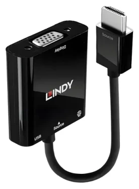 Lindy HDMI na VGA+Audio / Prevodník / HDMI - VGA / 1920×1200 px / 12 bit (38285)