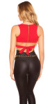 Sexy top KouCla Crop top na viazanie