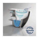 OLSEN SPA - Závesné WC ARCO TORNADO so SLIM sedadlom Soft-close OLKLT067EUQ3