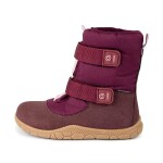 Dievčenské zimné barefoot topánky s membránou VIKI Bordo Bugga B00212-06 - 29