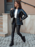Dámska prešívaná prechodná bunda so stojačikom BUSY BEE black FashionStreet TY4538 M