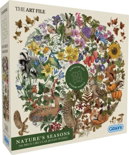 GIBSONS Okrúhle puzzle Ročné obdobie v prírode