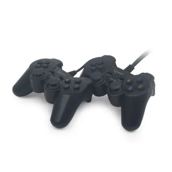 Gembird JPD-UDV2-01 USB Gamepad pre PC (2ks) čierna / 10 tlačidiel / 4smerný D-Pad / 2x thumbstick / USB 2.0 (JPD-UDV2-01)