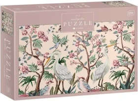 INTERDRUK Puzzle Secret Garden: Vtáky v rozkvitnutých stromoch