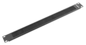 Lanberg AK-1101-B čierna / Kefový panel / 19" / 1U / 482,6x44,2x8,5 mm (AK-1101-B)