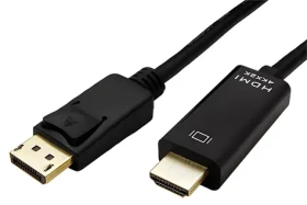 Roline DisplayPort - HDMI 3M / Kábel / DP(M) - HDMI(M) / 4K 60Hz / tenký (11.04.5997)