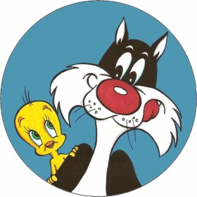 Jedlý papier Looney Tunes Silvester a Tweety 19,5 cm - Pictu Hap - Pictu Hap
