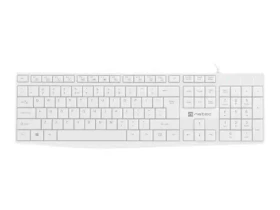 Natec Nautilus biela / drôtová klávesnica / US / USB / 1.8 m (NKL-1951)