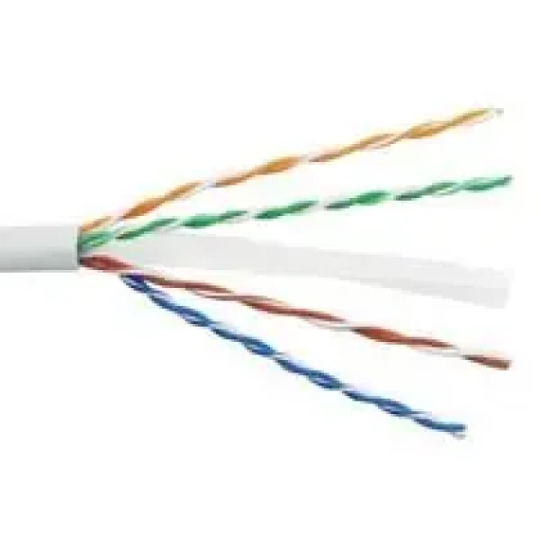 PremiumCord UTP CAT6 305m / TP kábel 4x2 / AWG24/7 / lanko / čistá meď / šedá (8592220001568)