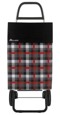 Rolser Jean Scottish 2 šedá / Nákupná taška na kolieskach / 2 kolieska / 43 l / nosnosť 50 kg / 1,12 kg