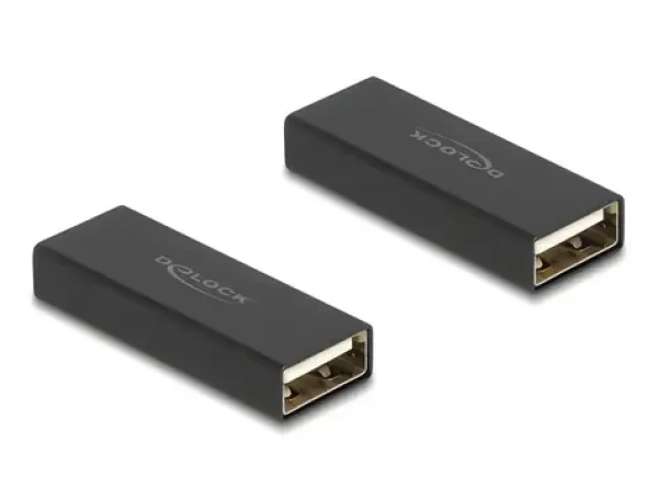 DeLock Gender Changer USB 2.0-A samec samec, kov / Adaptér / USB 2.0 (65106)