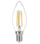 Immax NEO SMART filamentová žiarovka LED E14 C37 4W CCT / stmievateľná / 470 lm / Wi-Fi / TUYA (07807L)
