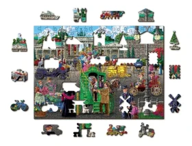 Wooden City Drevené puzzle Parížske námestie v Berlíne 2v1