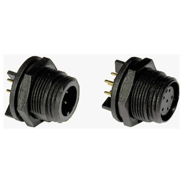 Bulgin PX0413/12P/PC guľatý konektor DIN, 1 ks; PX0413/12P/PC