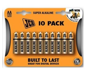 JCB SUPER alkalická batéria AA (LR06) blister 10 ks (JCB-LR06-10B)