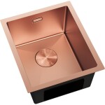 MEXEN - Trixo oceľový drez 1-bowl 370 x 440 mm, meď 6412371000-65