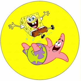 Jedlý papier SpongeBob a Patrick 19,5 cm - Pictu Hap - Pictu Hap