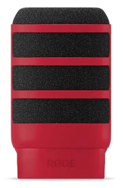 Rode WS14 červená / Protiveterná ochrana / pre Rode PodMic a PodMic USB (WS14-R)