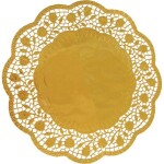 Dekoratívna krajka kruhová zlatá 30 cm 4 ks - Wimex - Wimex