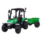Mamido Detský elektrický traktor BLAST s prívesom 2x200W zelený