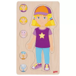 Goki Goki Vrstvené puzzle dievča