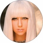 Jedlý papier Lady Gaga blond 19,5 cm - Pictu Hap - Pictu Hap