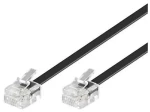 MicroConnect Modulárny kábel RJ11 6P/4C 2m čierna (MPK182)