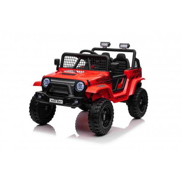 Mamido Mamido Elektrické autíčko OFF ROAD EXTREME 4x4 červené 24V | 200W | 50 kg | EVA | LED | 2,4 Ghz | ECO koža