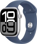 Apple Watch 10 GPS 46mm Silver Alu M/L Niebieski (MWWM3QI/A)