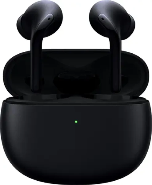 Xiaomi Buds 3 čierna / Bezdrôtové slúchadlá do uší / mikrofón / BT 5.2 / IP55 / ANC / nabíjacie púzdro (6934177758133)