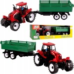 MalPlay TRAKTOR FARMÁRSKY 47cm S ODNÍMATEĽNÝM PRÍVESOM + FIGÚRKA FARMÁRE