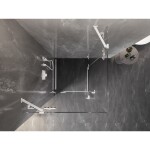 MEXEN/S - Lunar Duo sprchovací kút dvere krídlové 110 x 110, transparent, biela 834-110L-110P-20-00