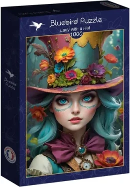 BlueBird Puzzle Dievča s klobúkom