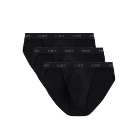 Pánske tangá 3 pack 1582 - Atlantic černá XXL