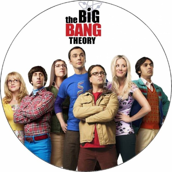 Jedlý papier The Big Bang Theory - Teória veľkého tresku 19,5 cm - Pictu Hap - Pictu Hap