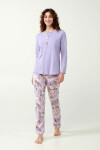 Bavlnené pyžamo Lavender Sweet 21300 - Vamp XL levandulová