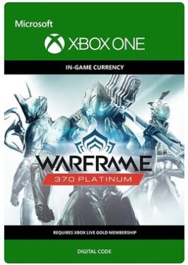 XONE Warframe: 370 Platinum / Elektronická licencia / Herná mena (7F6-00087)