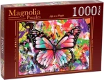 MAGNOLIA Puzzle Farebný motýľ