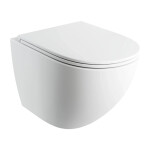 OMNIRES - OTTAWA COMFORT závesné WC so sedadlom, 54 x 37 cm, biela mat OTTAWACMWBM