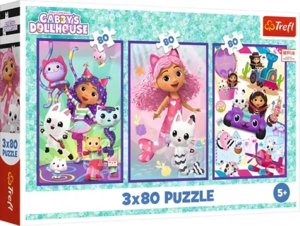 Trefl Puzzle Gábinin kúzelný domček: Gábininy farebné dni