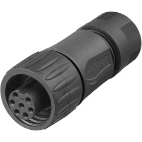 Amphenol FEMALE CABLE 3+PE S SCW PLG IR C016 20D003 110 12 guľatý faston, 1 ks; C016 20D003 110 12