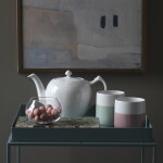 Royal Copenhagen Porcelánový hrnček Fluted Contrast Lichen 350 ml