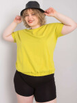 Světle zelená halenka plus size s žebrováním Addyson 2XL