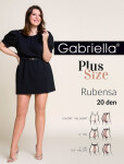 Dámske pančuchové nohavice Gabriella Rubensa Plus Size 161 20 deň 7-XXXL 7-3XL