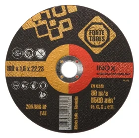Forte Tools Rezací kotúč na kov 180 mm / Rezací kotúč / Priemer 180 x 22,23 mm / Šírka rezu 1,6 mm (374363)