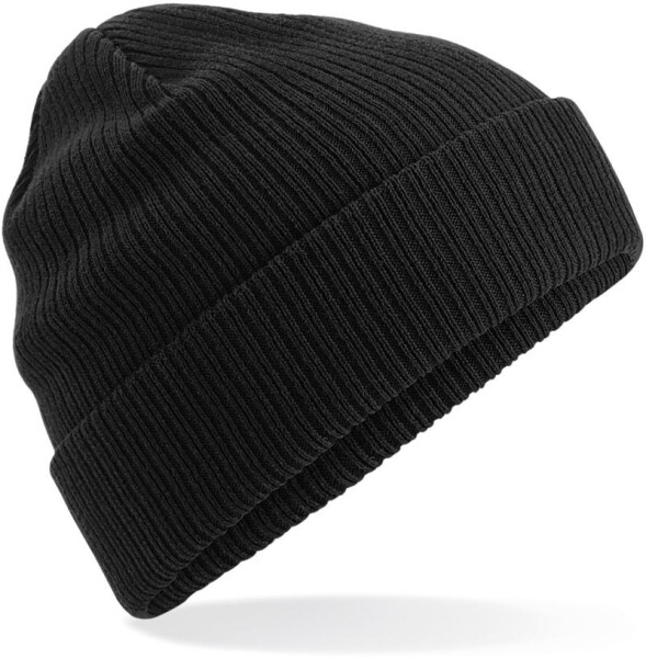 Beechfield B 50N Pletená čiapka z bio bavlny 53.0050 čierna black onesize