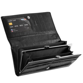 Kožená Semiline RFID Black 18 cm cm