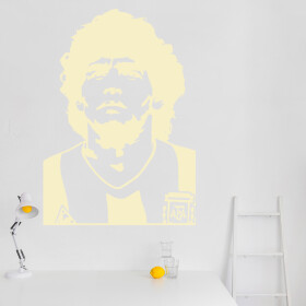 Veselá Stena Samolepka Diego Maradona Farba: béžová, Veľkosť: 60 x 42 cm